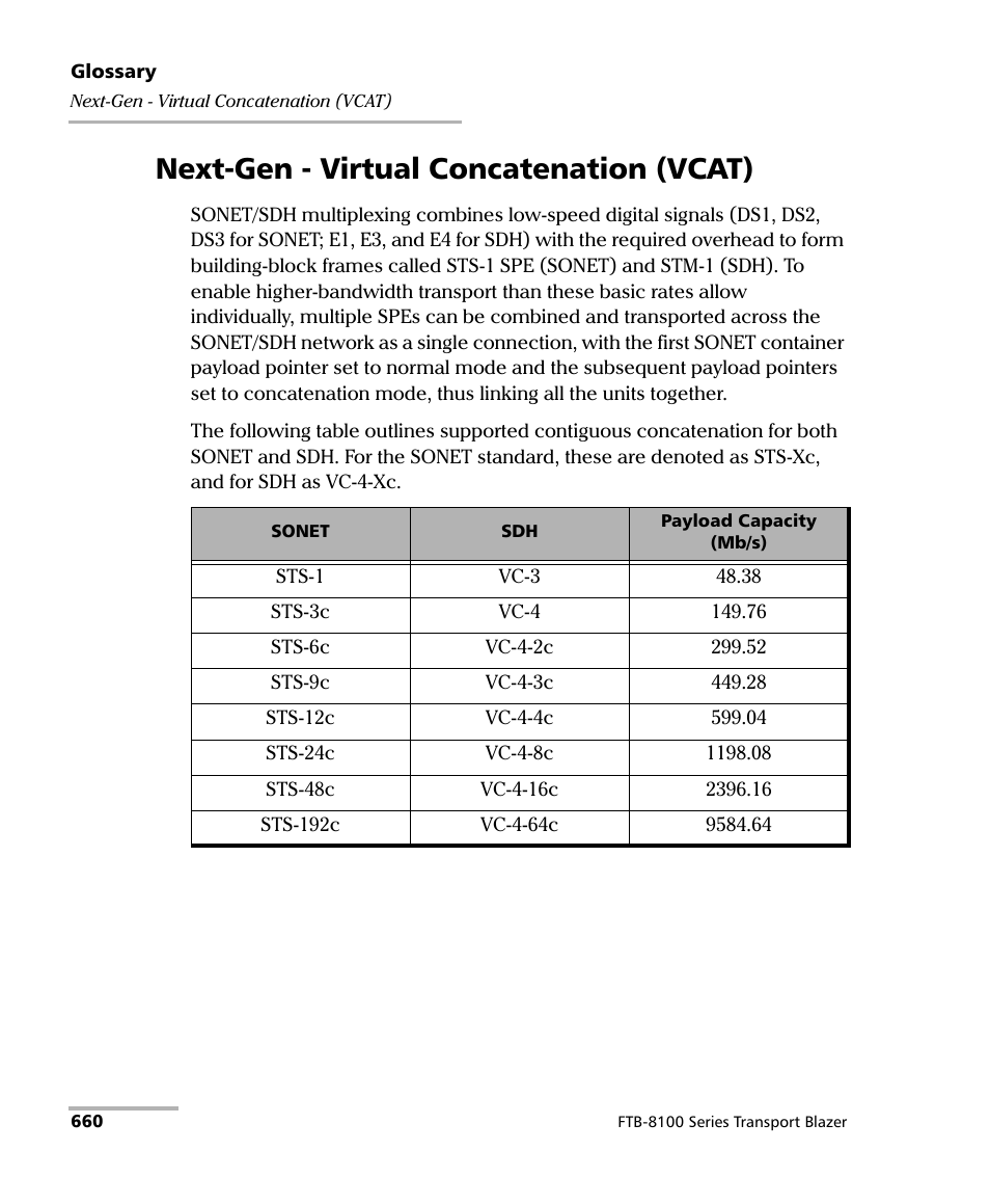 Next-gen - virtual concatenation (vcat) | EXFO FTB-8100 Series Transport Blazer for FTB-500 User Manual | Page 674 / 719