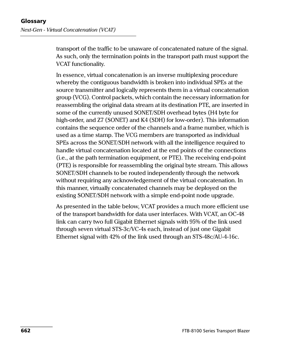 EXFO FTB-8100 Series Transport Blazer for FTB-500 User Manual | Page 676 / 719