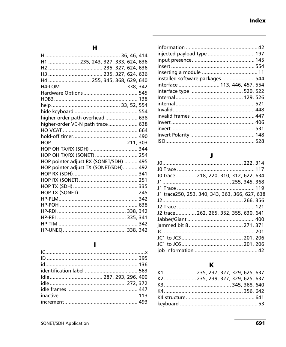 EXFO FTB-8100 Series Transport Blazer for FTB-500 User Manual | Page 705 / 719