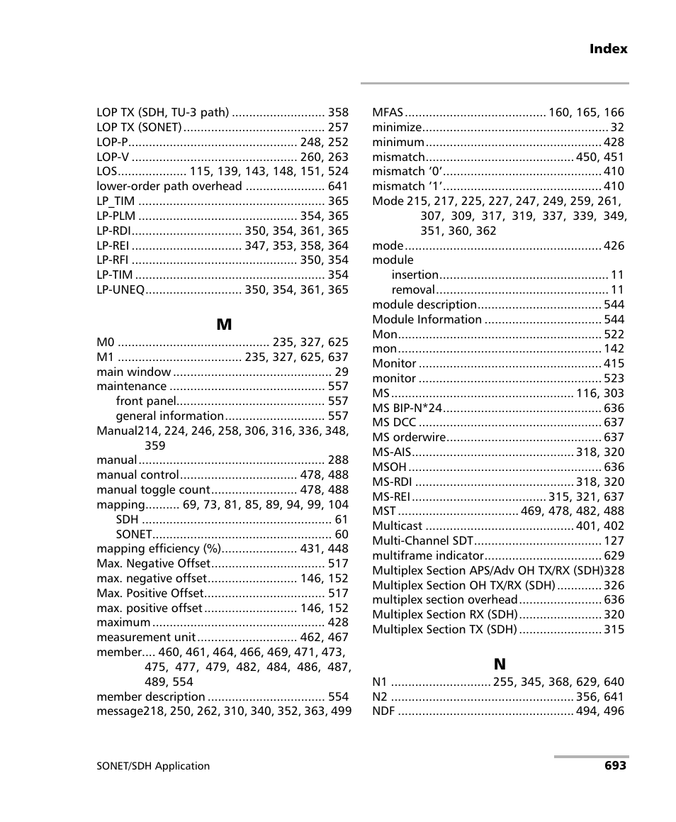 EXFO FTB-8100 Series Transport Blazer for FTB-500 User Manual | Page 707 / 719