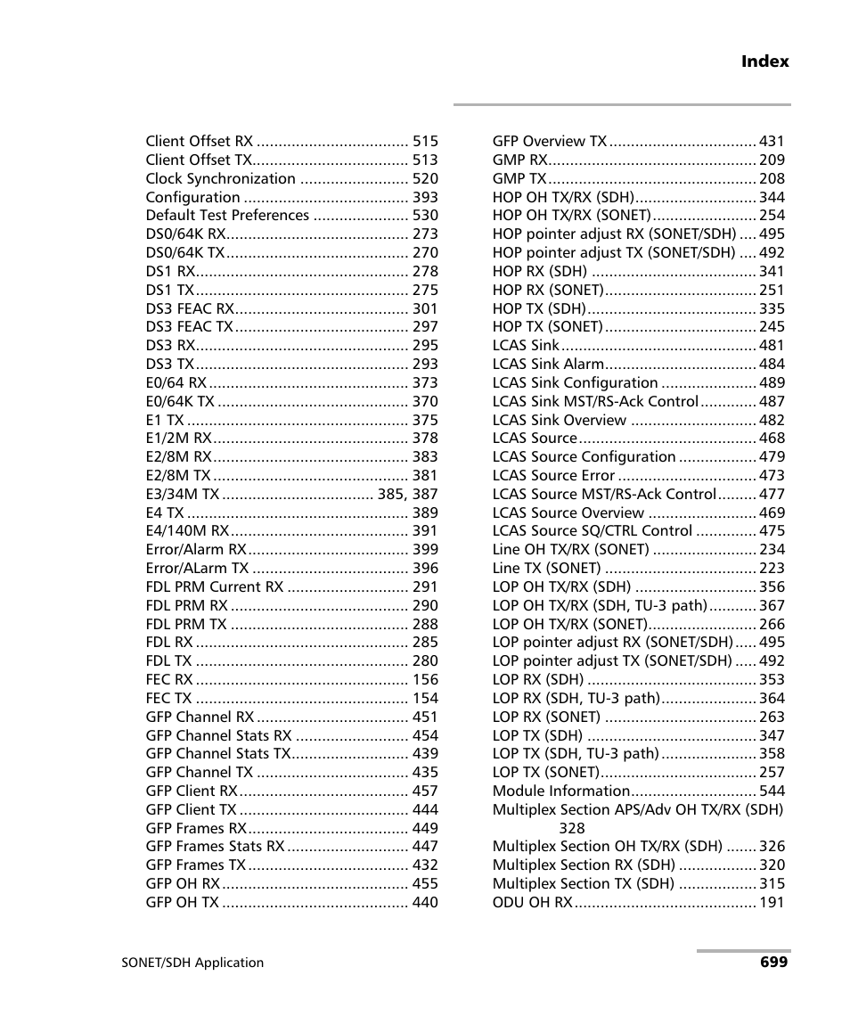 EXFO FTB-8100 Series Transport Blazer for FTB-500 User Manual | Page 713 / 719