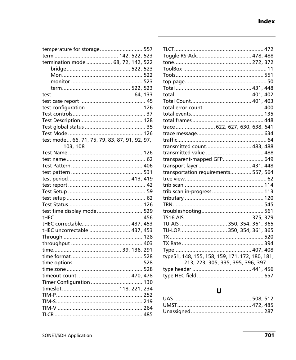 EXFO FTB-8100 Series Transport Blazer for FTB-500 User Manual | Page 715 / 719