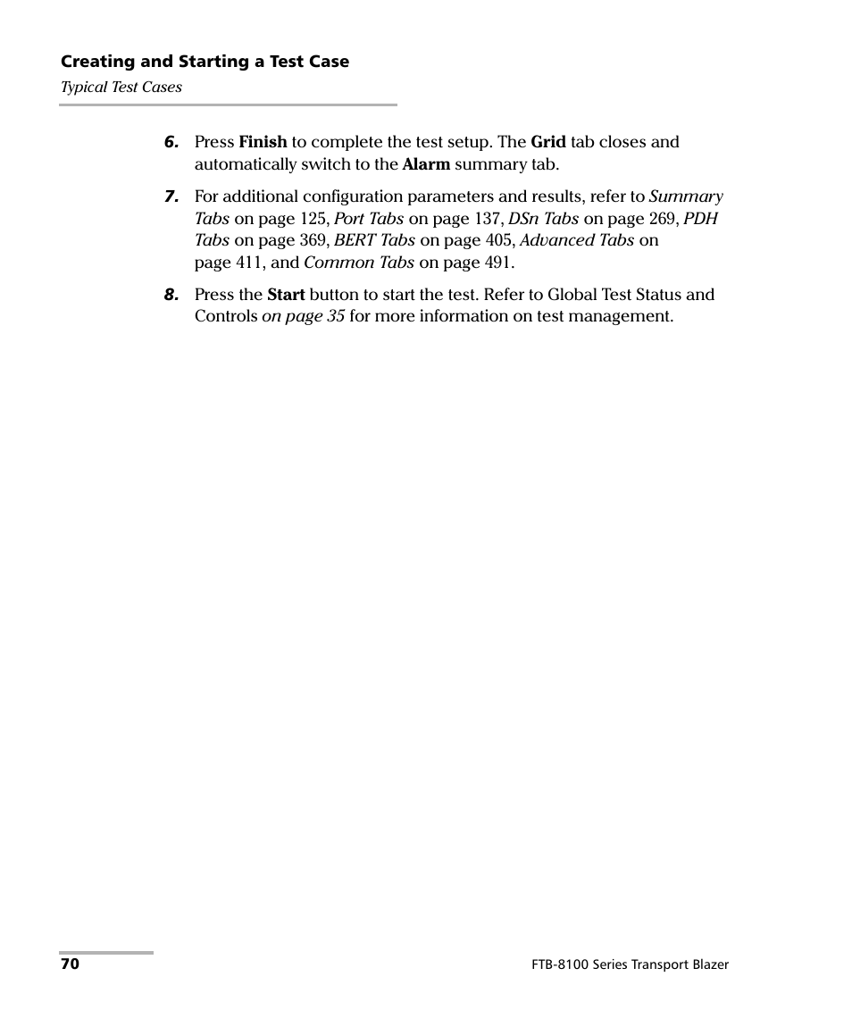 EXFO FTB-8100 Series Transport Blazer for FTB-500 User Manual | Page 84 / 719