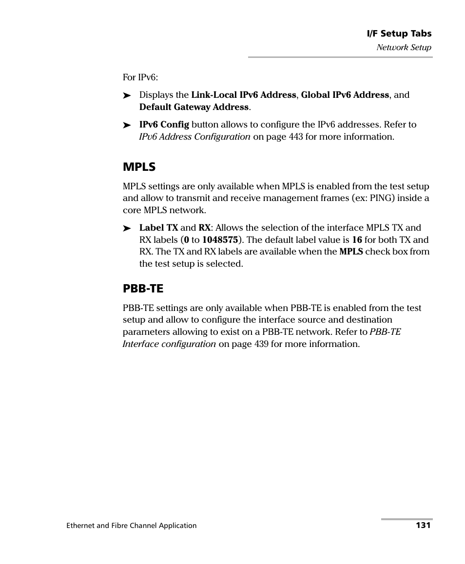 Mpls, Pbb-te | EXFO FTB-8500 Series for FTB-200 User Manual | Page 145 / 513