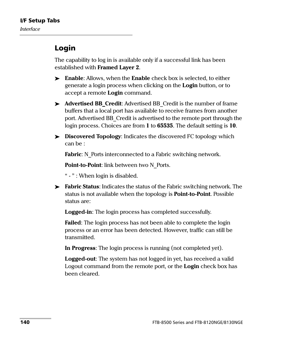 Login, 140). the capability | EXFO FTB-8500 Series for FTB-200 User Manual | Page 154 / 513