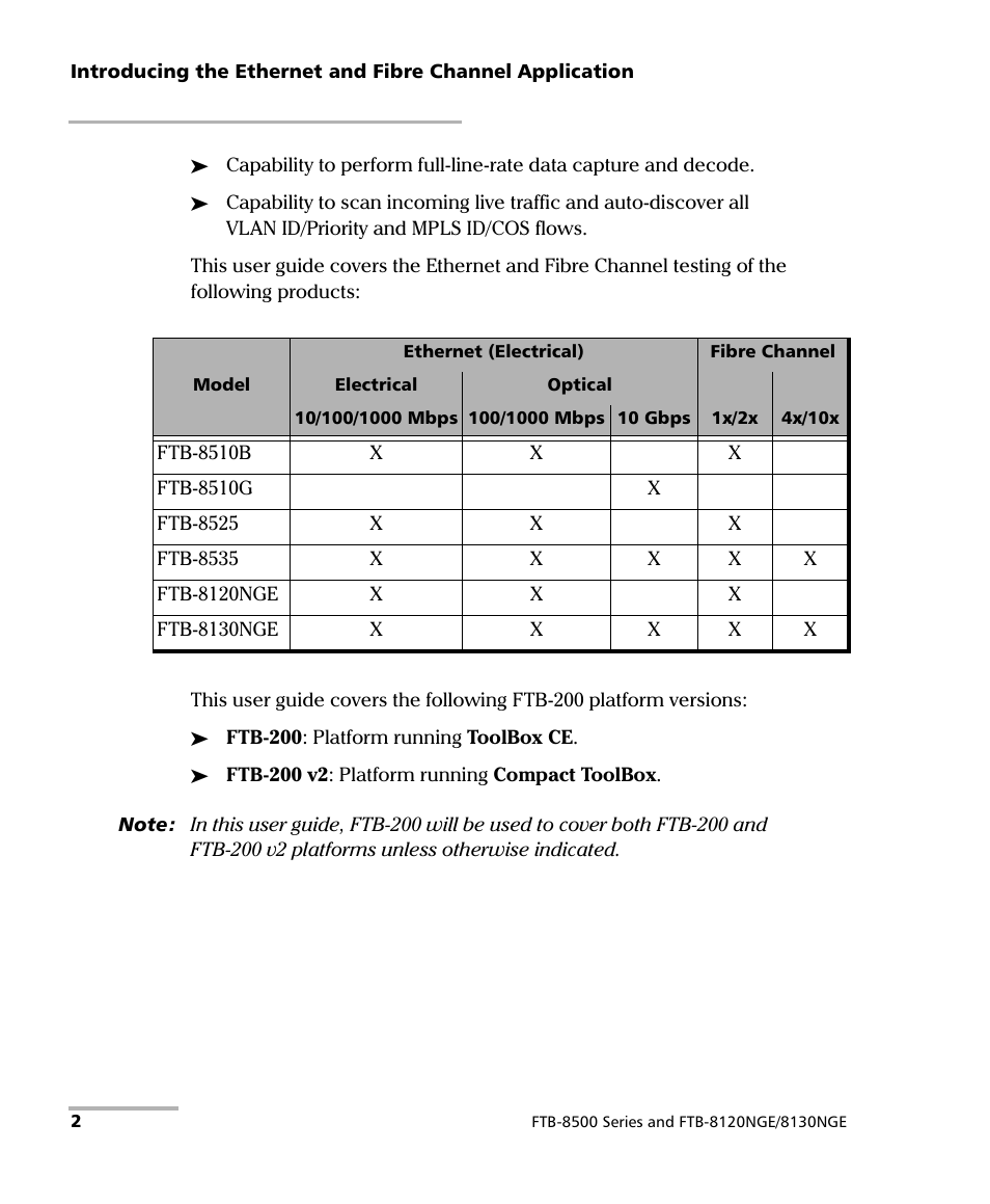 EXFO FTB-8500 Series for FTB-200 User Manual | Page 16 / 513