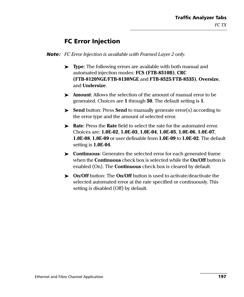 Fc error injection | EXFO FTB-8500 Series for FTB-200 User Manual | Page 211 / 513