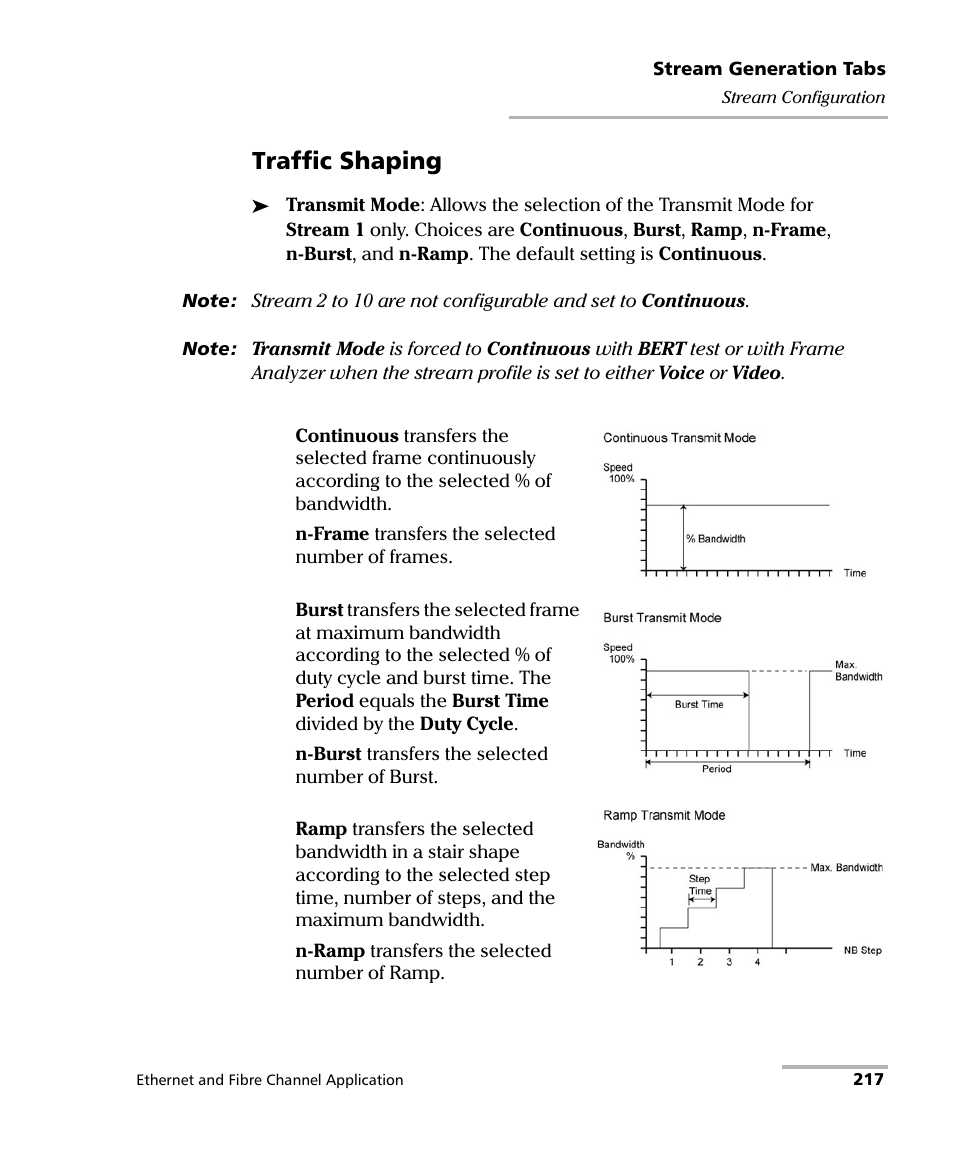 Traffic shaping | EXFO FTB-8500 Series for FTB-200 User Manual | Page 231 / 513