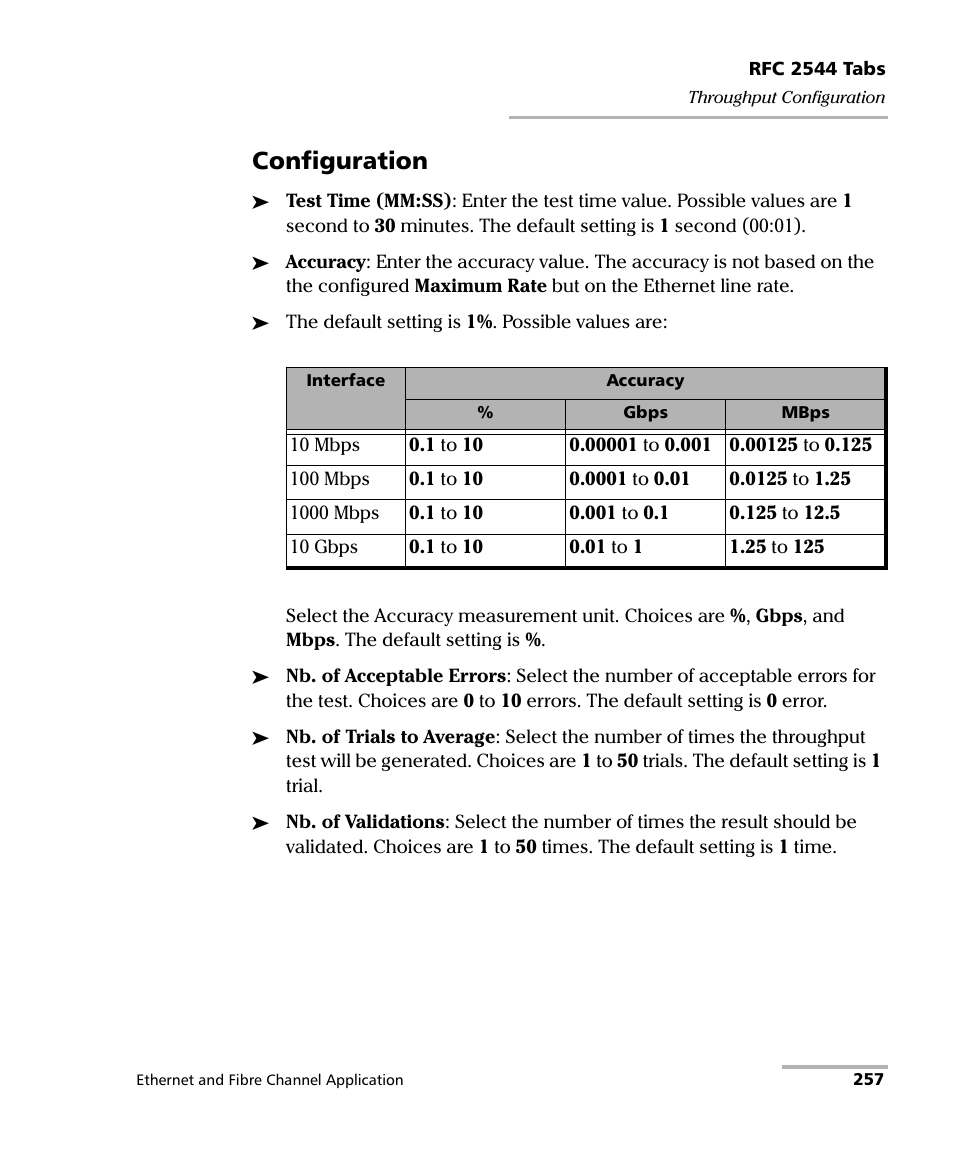 Configuration | EXFO FTB-8500 Series for FTB-200 User Manual | Page 271 / 513