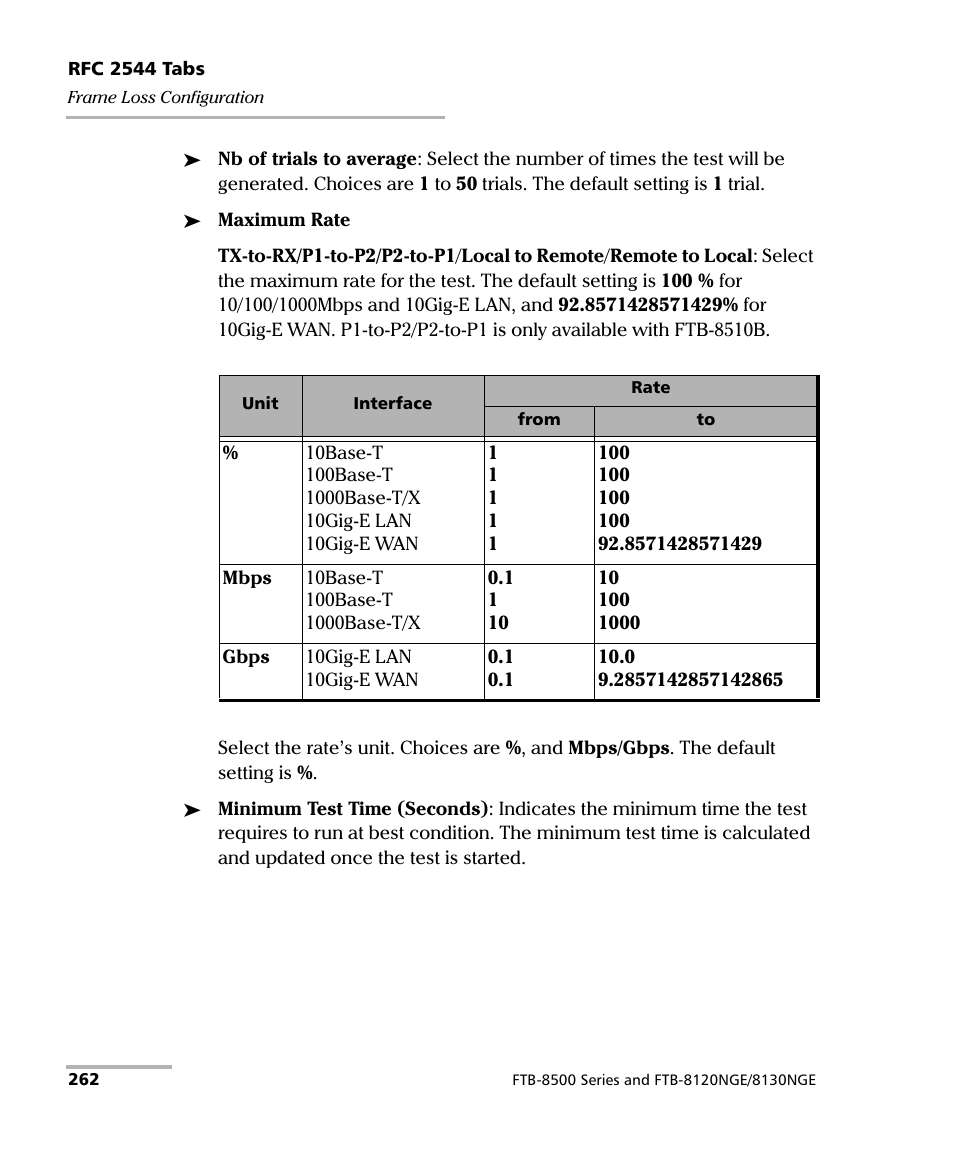 EXFO FTB-8500 Series for FTB-200 User Manual | Page 276 / 513