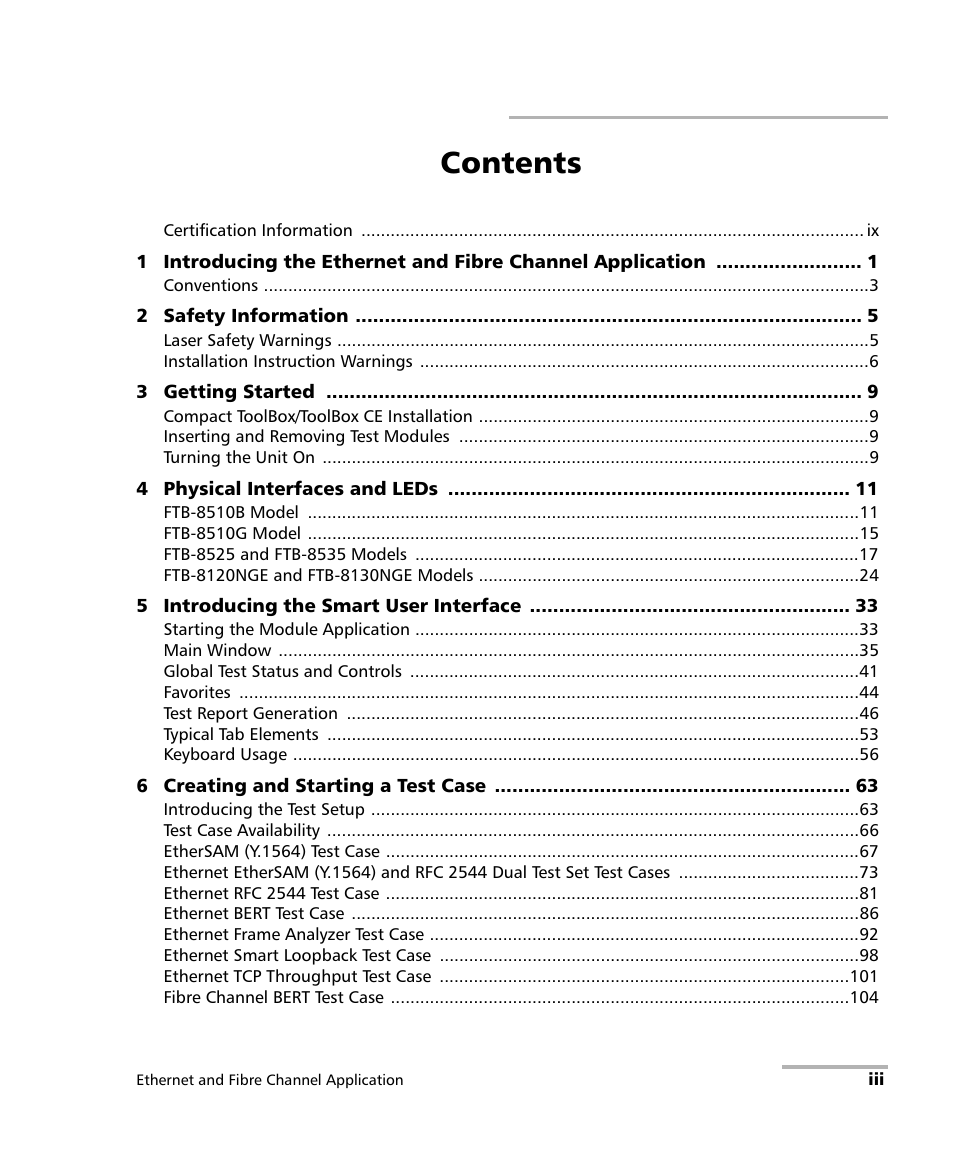 EXFO FTB-8500 Series for FTB-200 User Manual | Page 3 / 513