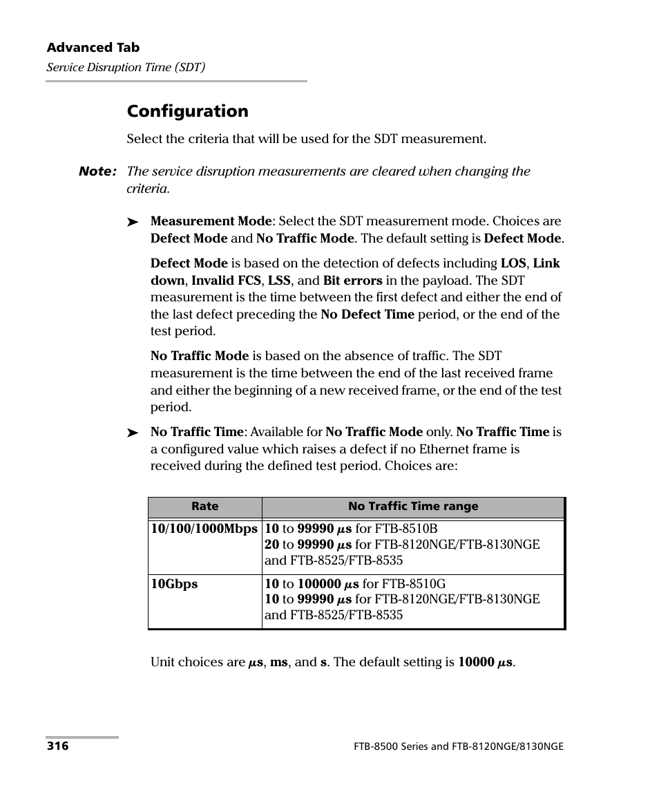Configuration | EXFO FTB-8500 Series for FTB-200 User Manual | Page 330 / 513