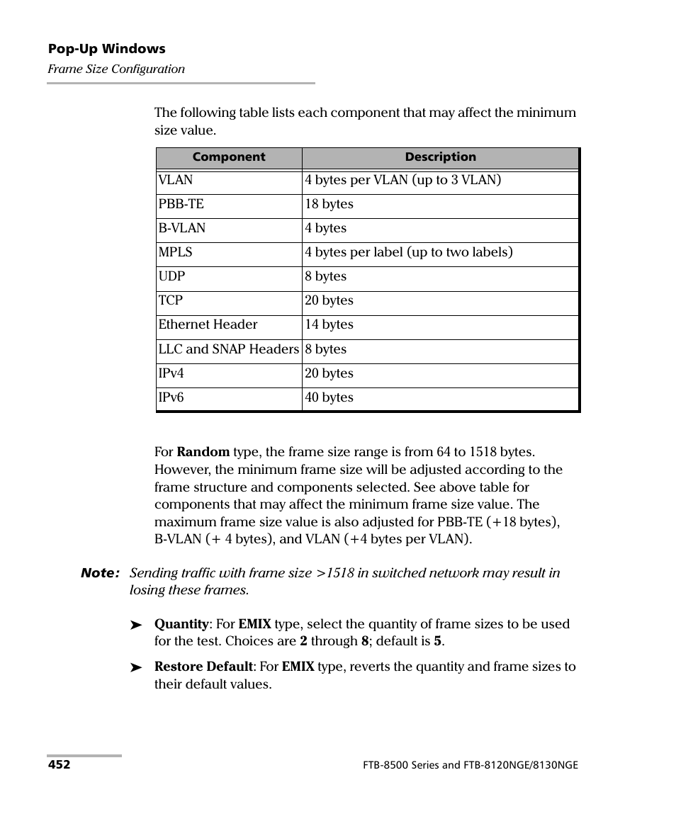 EXFO FTB-8500 Series for FTB-200 User Manual | Page 466 / 513