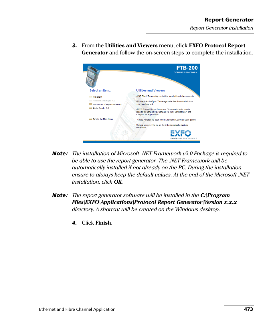 EXFO FTB-8500 Series for FTB-200 User Manual | Page 487 / 513