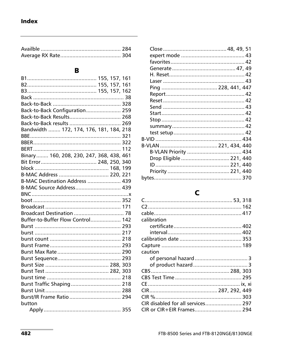 EXFO FTB-8500 Series for FTB-200 User Manual | Page 496 / 513
