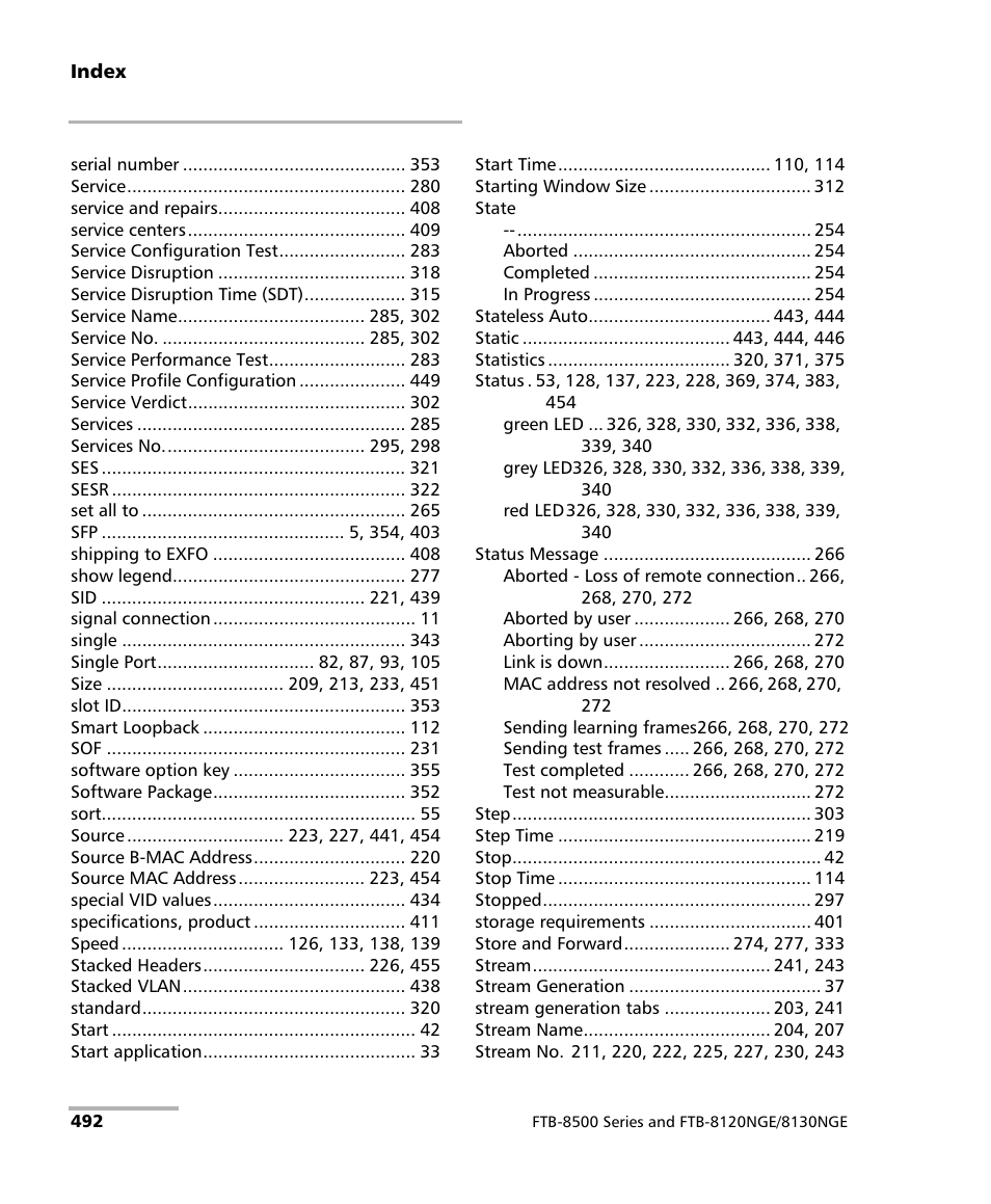 EXFO FTB-8500 Series for FTB-200 User Manual | Page 506 / 513