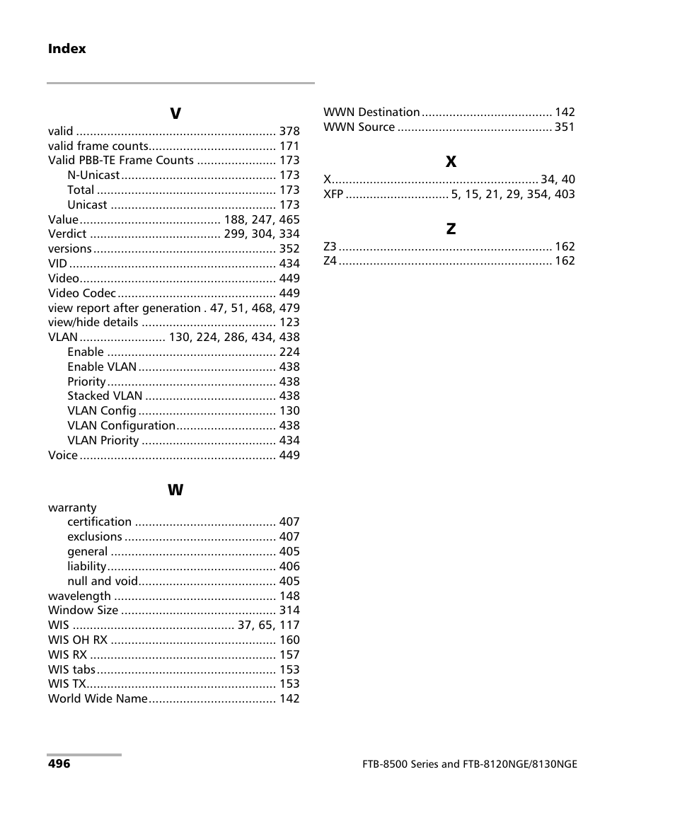 EXFO FTB-8500 Series for FTB-200 User Manual | Page 510 / 513