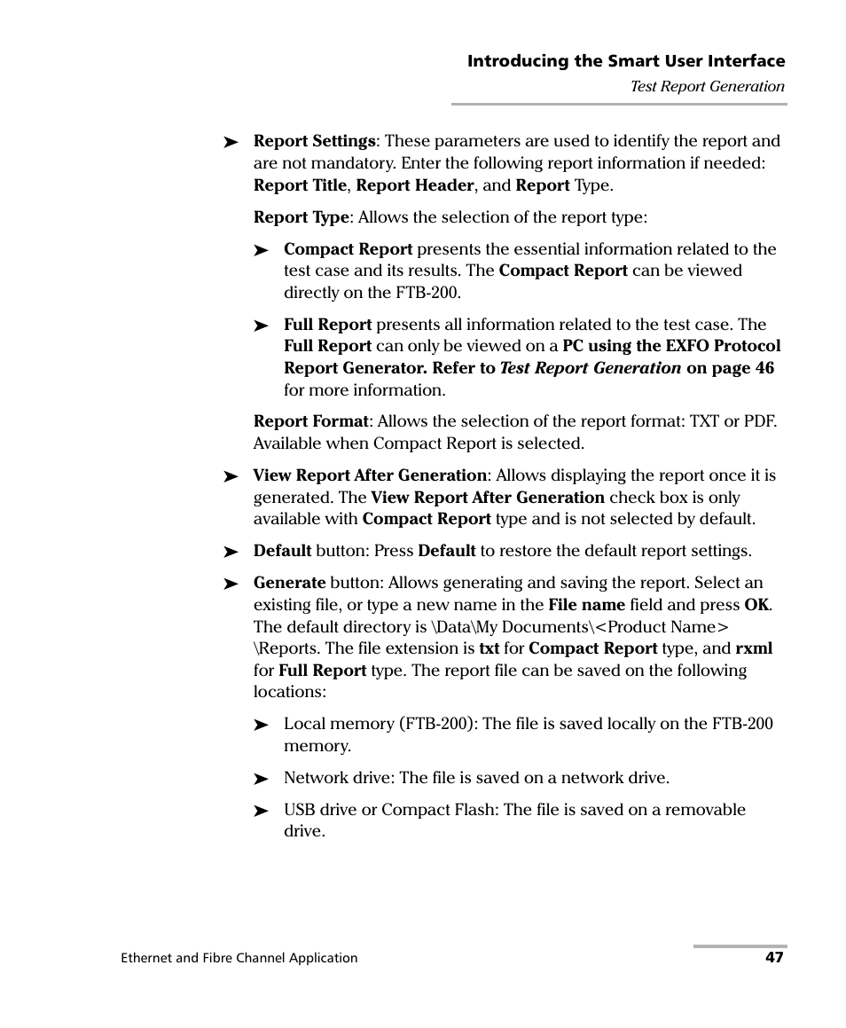 EXFO FTB-8500 Series for FTB-200 User Manual | Page 61 / 513