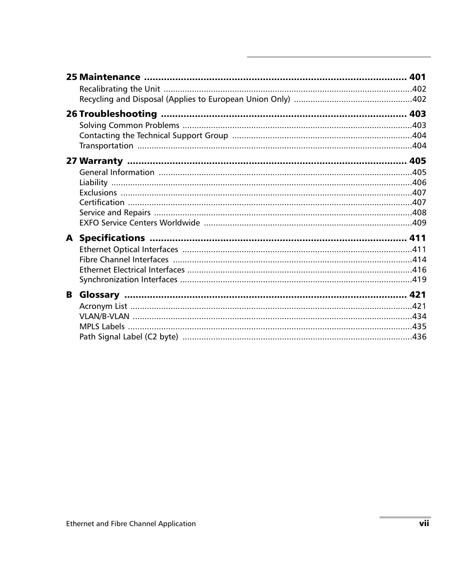 EXFO FTB-8500 Series for FTB-200 User Manual | Page 7 / 513