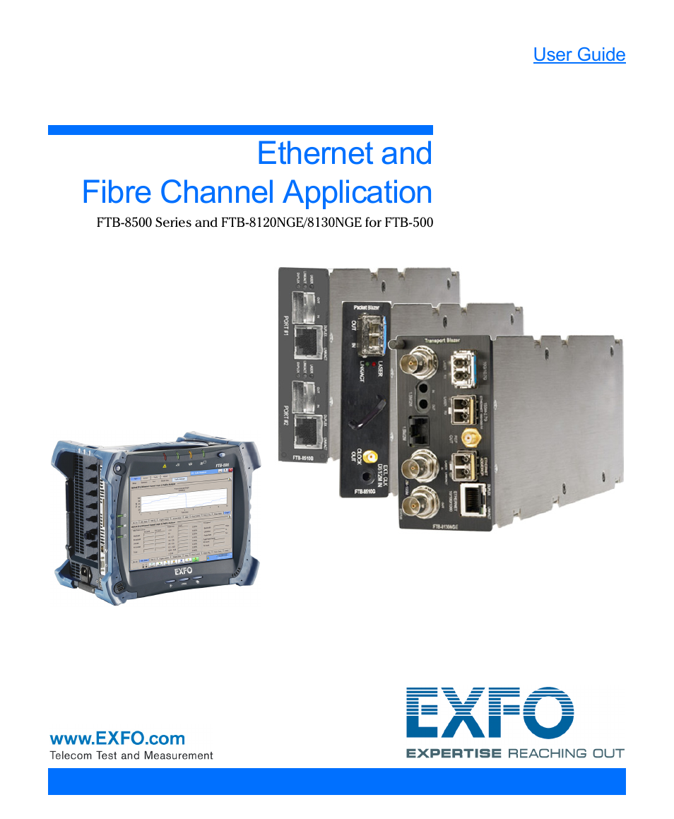 EXFO FTB-8500 Series for FTB-500 User Manual | 544 pages