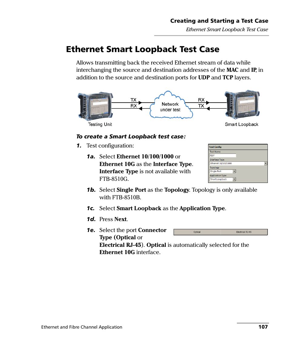 Ethernet smart loopback test case | EXFO FTB-8500 Series for FTB-500 User Manual | Page 121 / 544