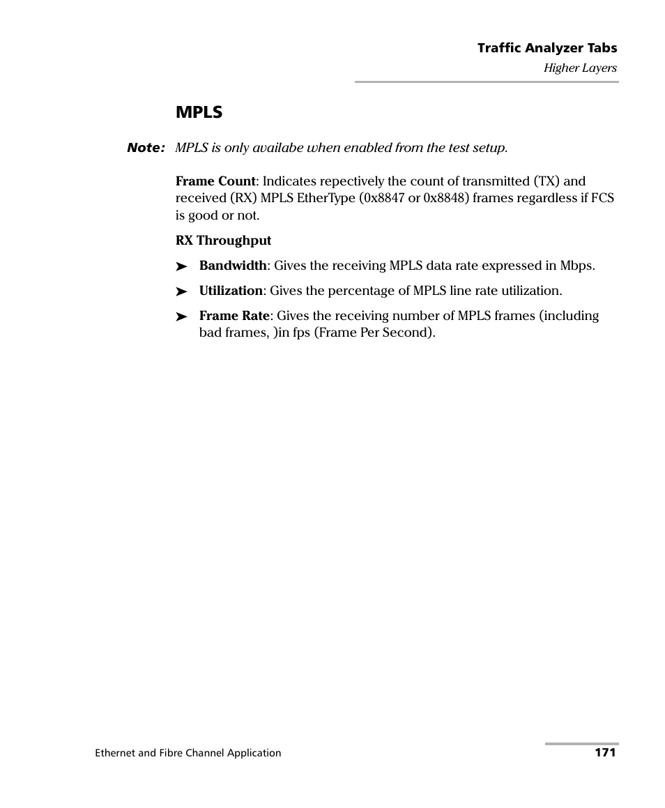 Mpls | EXFO FTB-8500 Series for FTB-500 User Manual | Page 185 / 544