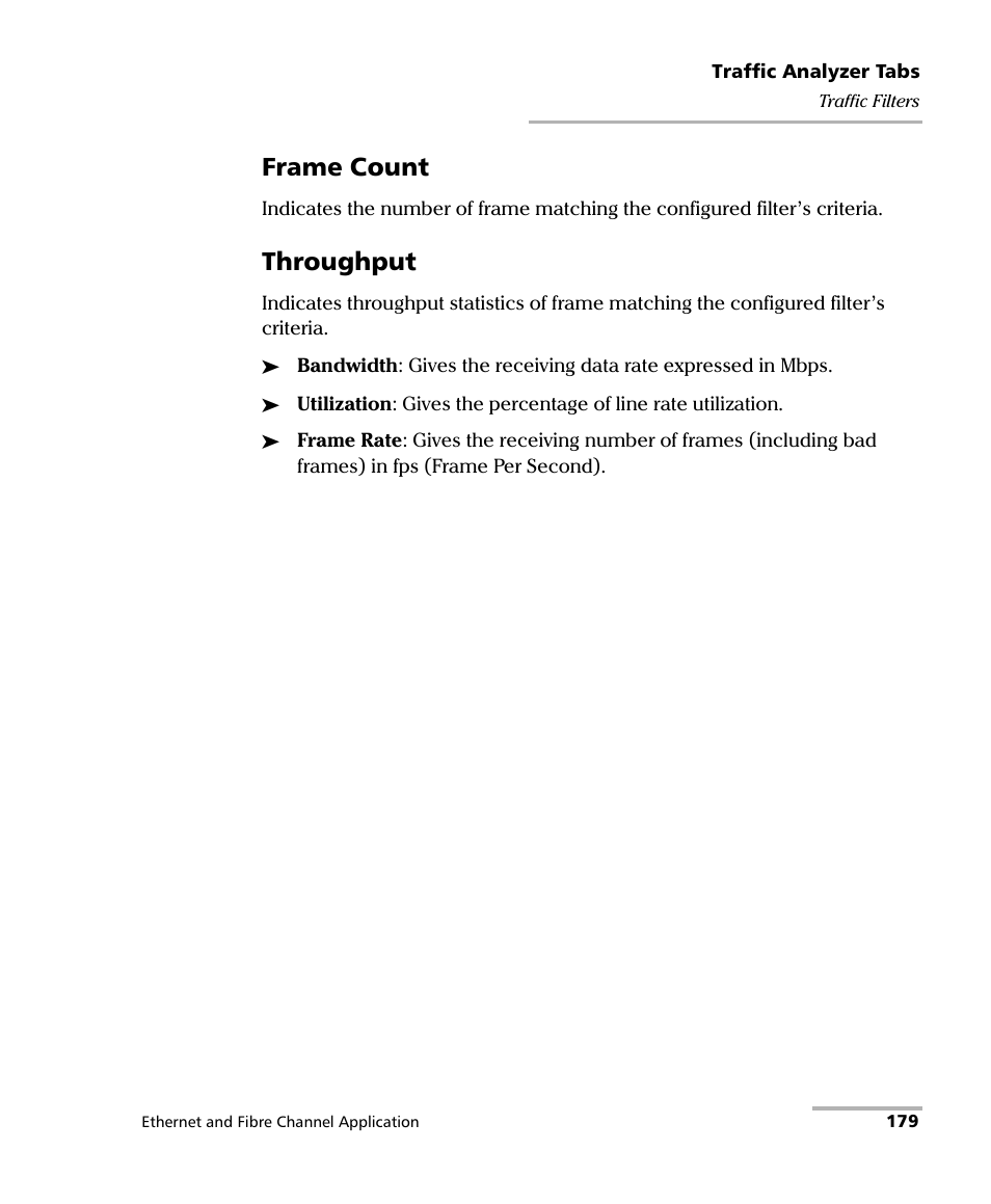 Frame count, Throughput | EXFO FTB-8500 Series for FTB-500 User Manual | Page 193 / 544