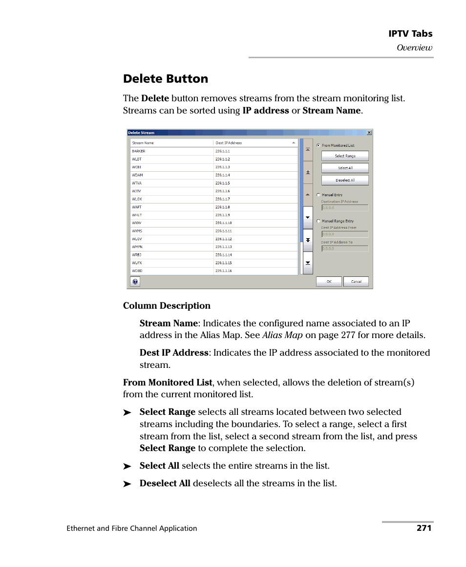 Delete button | EXFO FTB-8500 Series for FTB-500 User Manual | Page 285 / 544