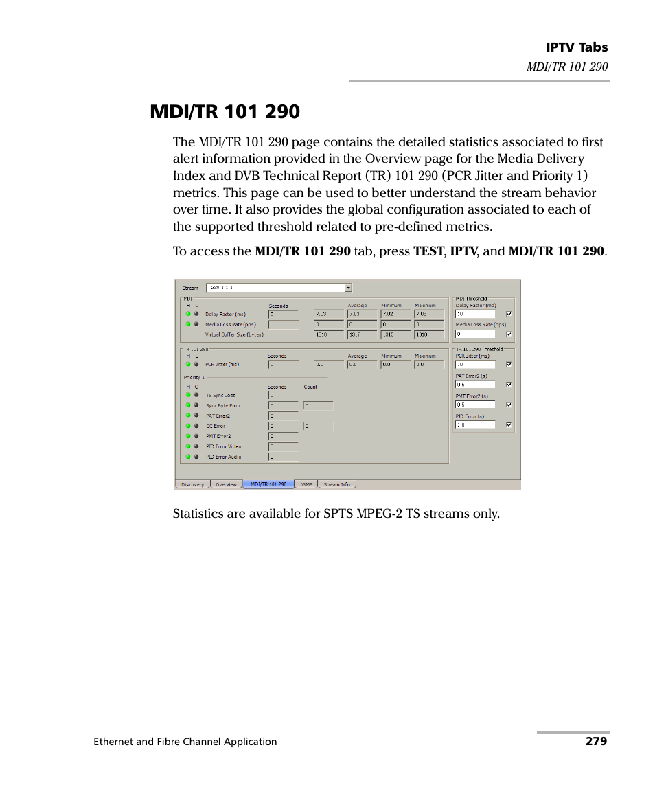 Mdi/tr 101 290 | EXFO FTB-8500 Series for FTB-500 User Manual | Page 293 / 544