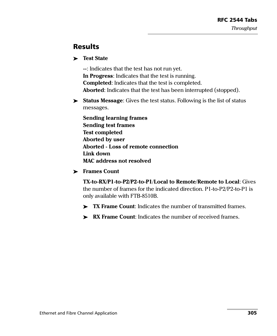 Results | EXFO FTB-8500 Series for FTB-500 User Manual | Page 319 / 544