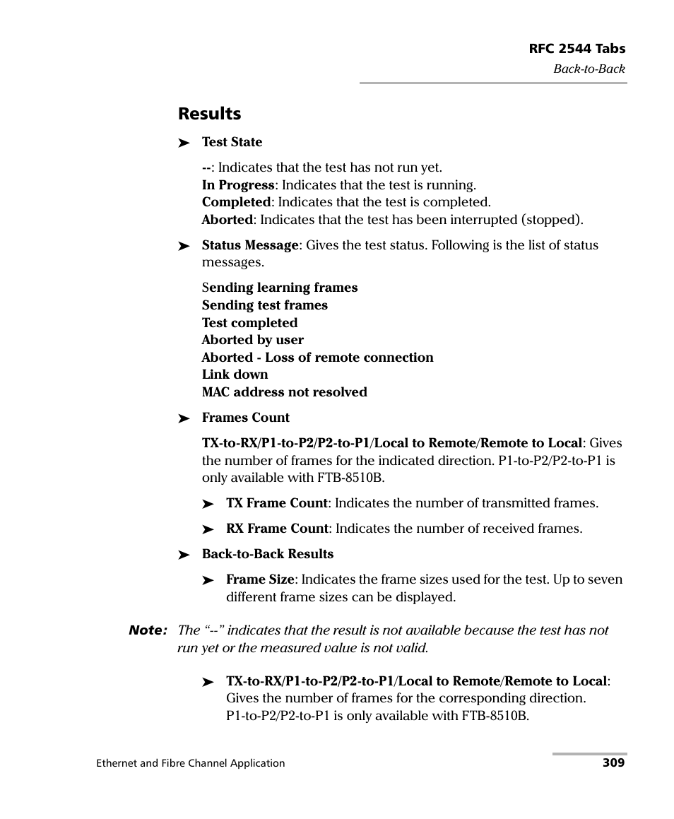 Results | EXFO FTB-8500 Series for FTB-500 User Manual | Page 323 / 544