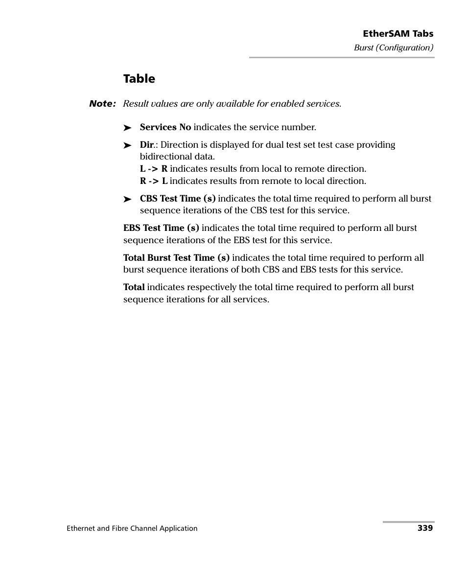 Table | EXFO FTB-8500 Series for FTB-500 User Manual | Page 353 / 544