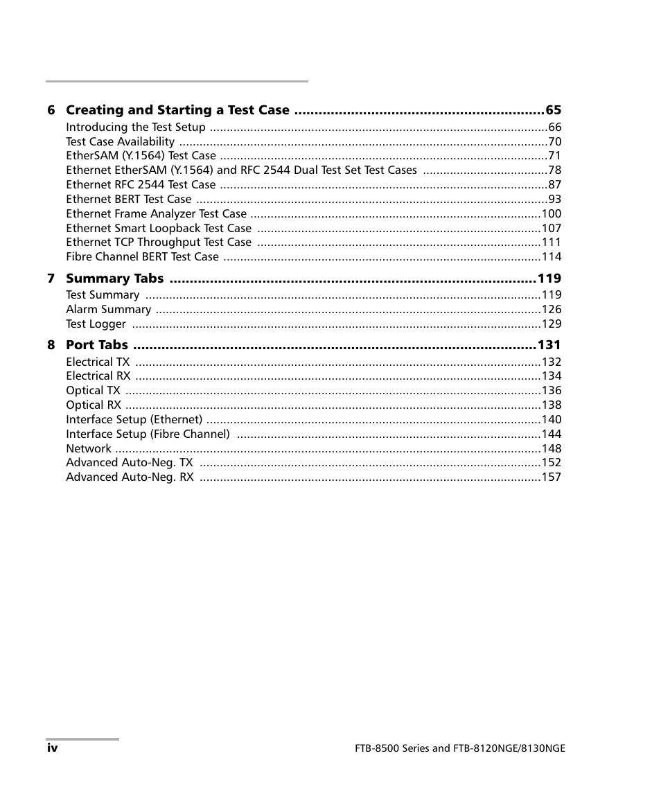 EXFO FTB-8500 Series for FTB-500 User Manual | Page 4 / 544