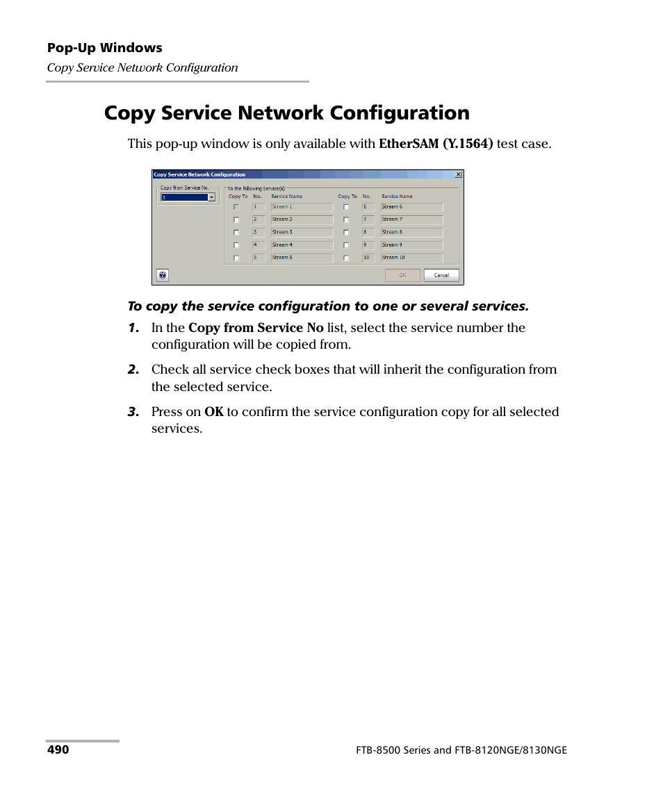 Copy service network configuration | EXFO FTB-8500 Series for FTB-500 User Manual | Page 504 / 544