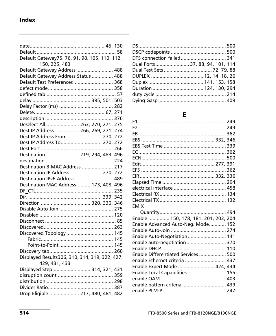 EXFO FTB-8500 Series for FTB-500 User Manual | Page 528 / 544