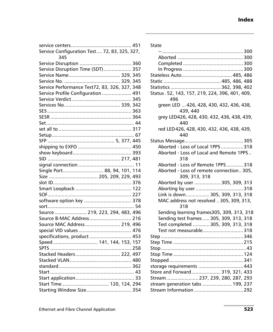 EXFO FTB-8500 Series for FTB-500 User Manual | Page 537 / 544