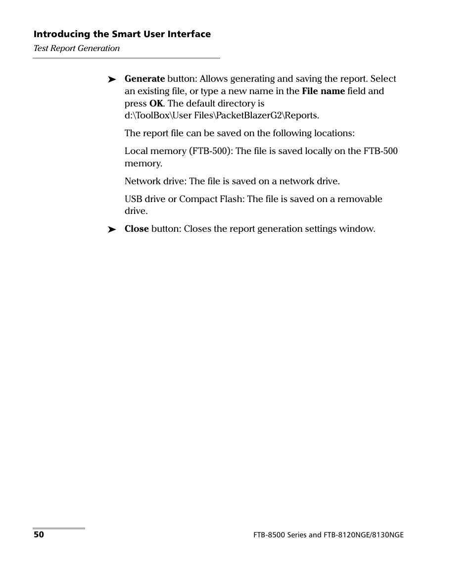 EXFO FTB-8500 Series for FTB-500 User Manual | Page 64 / 544