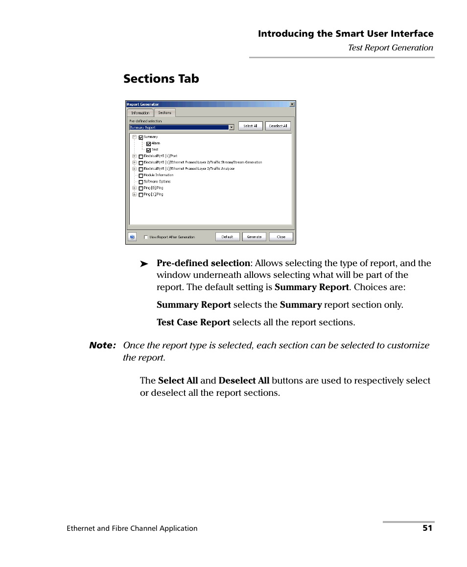 Sections tab | EXFO FTB-8500 Series for FTB-500 User Manual | Page 65 / 544