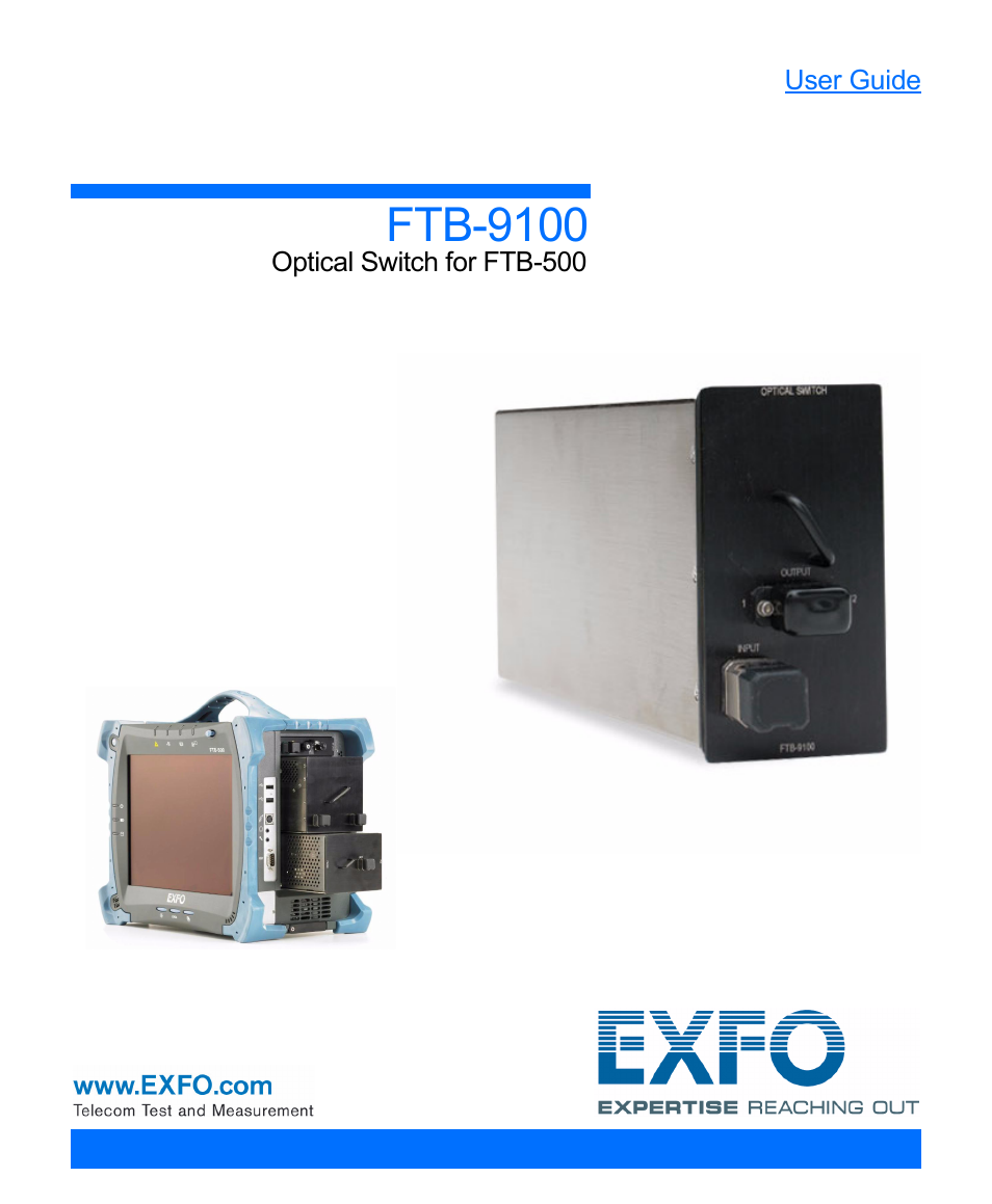 EXFO FTB-9100 for FTB-500 Optical Switch User Manual | 72 pages