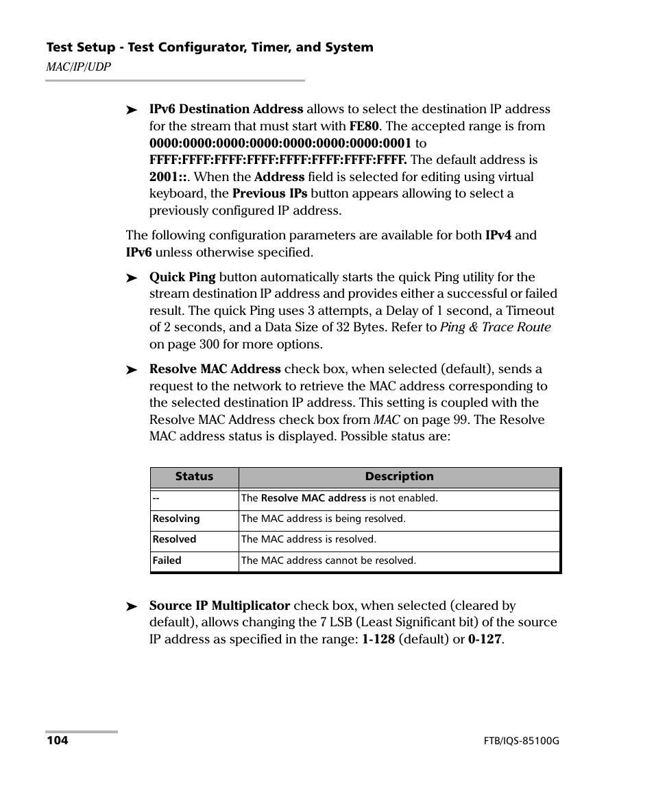 EXFO FTB/IQS-85100G Packet Blazer for FTB-500/IQS-600 User Manual | Page 114 / 448