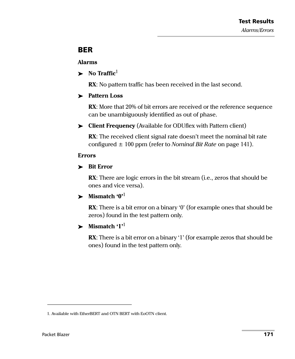 EXFO FTB/IQS-85100G Packet Blazer for FTB-500/IQS-600 User Manual | Page 181 / 448