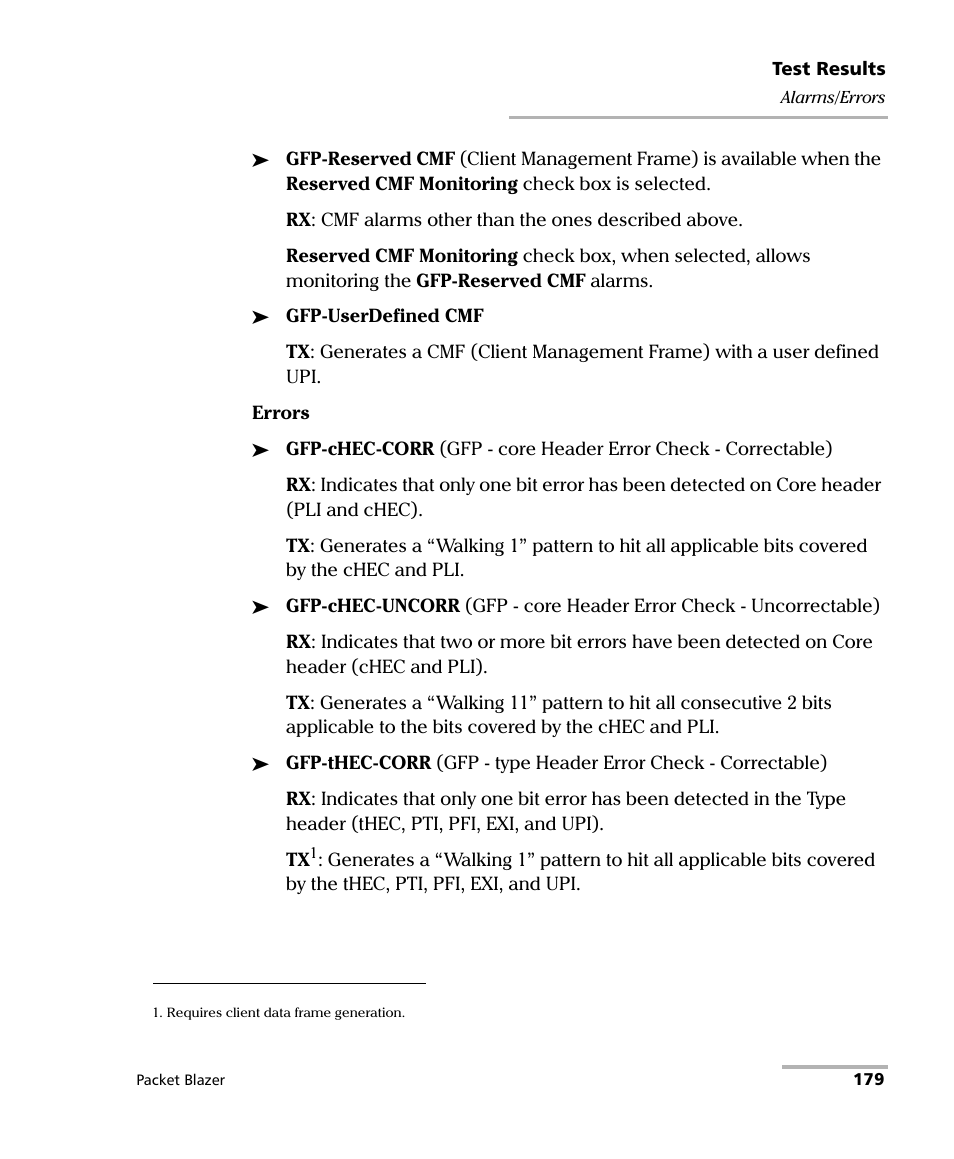 EXFO FTB/IQS-85100G Packet Blazer for FTB-500/IQS-600 User Manual | Page 189 / 448