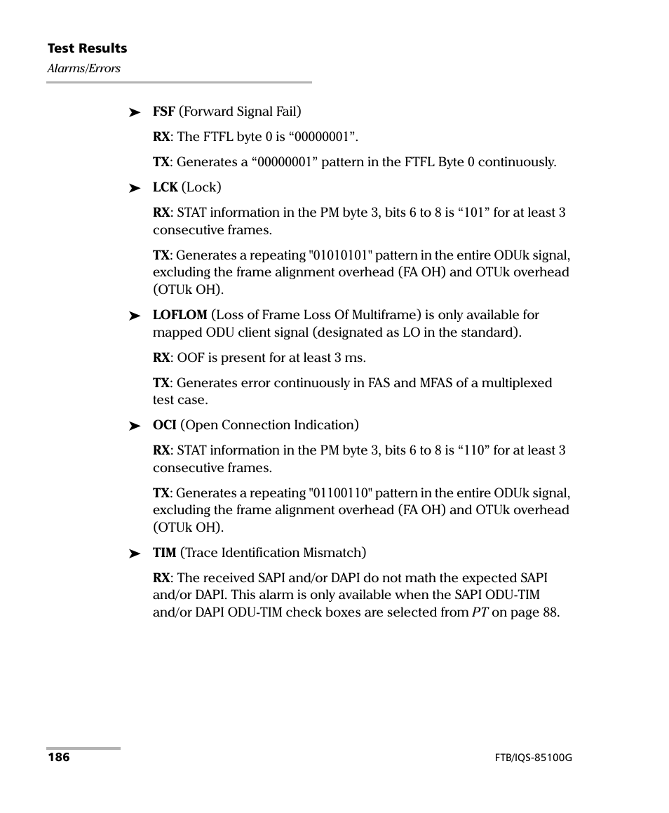 EXFO FTB/IQS-85100G Packet Blazer for FTB-500/IQS-600 User Manual | Page 196 / 448