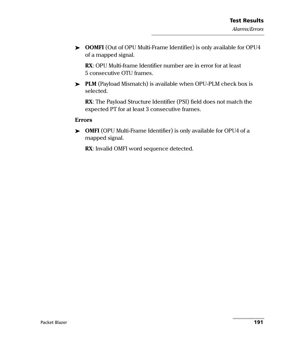 EXFO FTB/IQS-85100G Packet Blazer for FTB-500/IQS-600 User Manual | Page 201 / 448