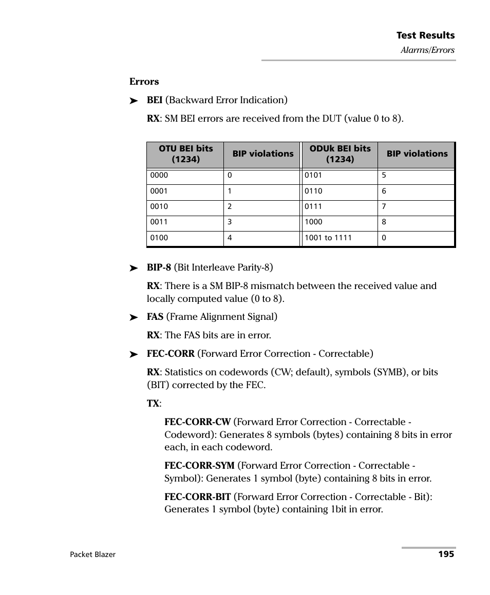 EXFO FTB/IQS-85100G Packet Blazer for FTB-500/IQS-600 User Manual | Page 205 / 448