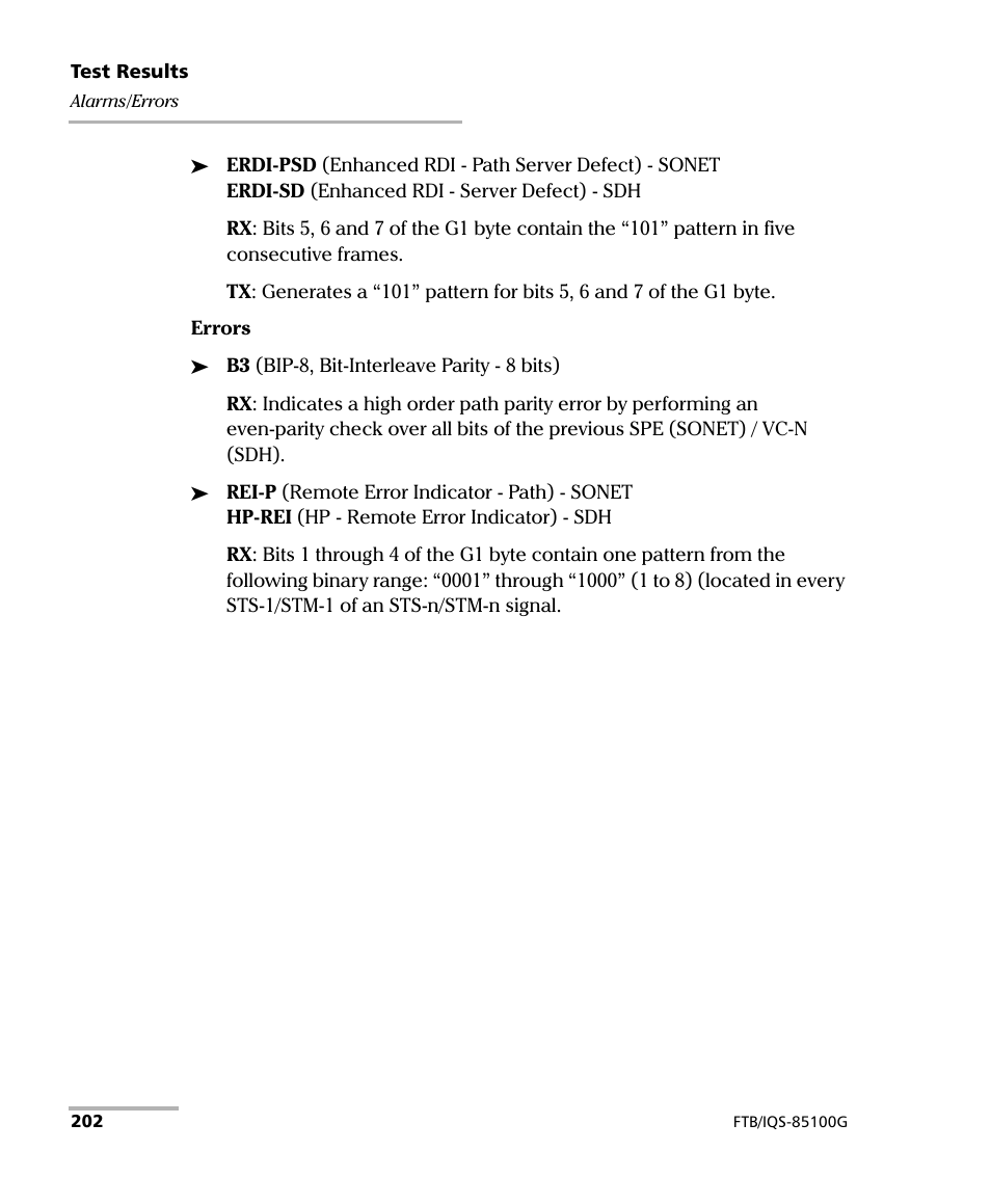 EXFO FTB/IQS-85100G Packet Blazer for FTB-500/IQS-600 User Manual | Page 212 / 448