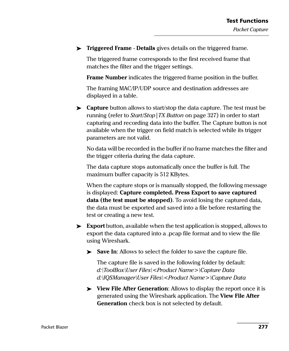 EXFO FTB/IQS-85100G Packet Blazer for FTB-500/IQS-600 User Manual | Page 287 / 448