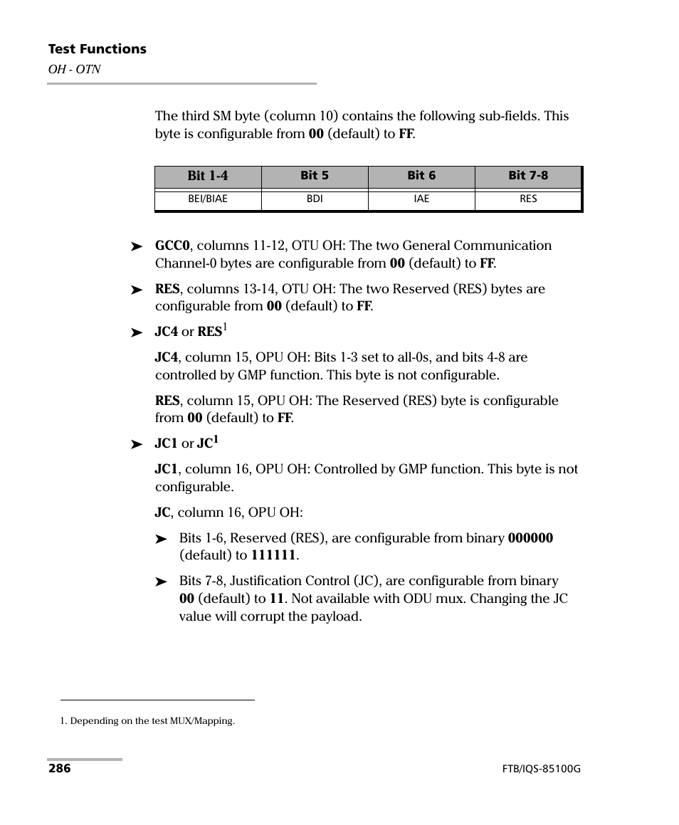 EXFO FTB/IQS-85100G Packet Blazer for FTB-500/IQS-600 User Manual | Page 296 / 448