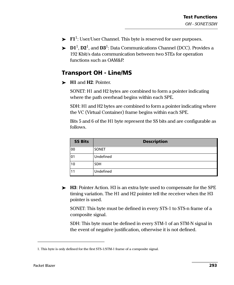 Transport oh - line/ms | EXFO FTB/IQS-85100G Packet Blazer for FTB-500/IQS-600 User Manual | Page 303 / 448