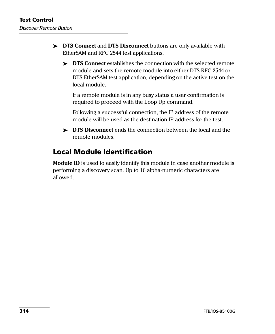 Local module identification | EXFO FTB/IQS-85100G Packet Blazer for FTB-500/IQS-600 User Manual | Page 324 / 448